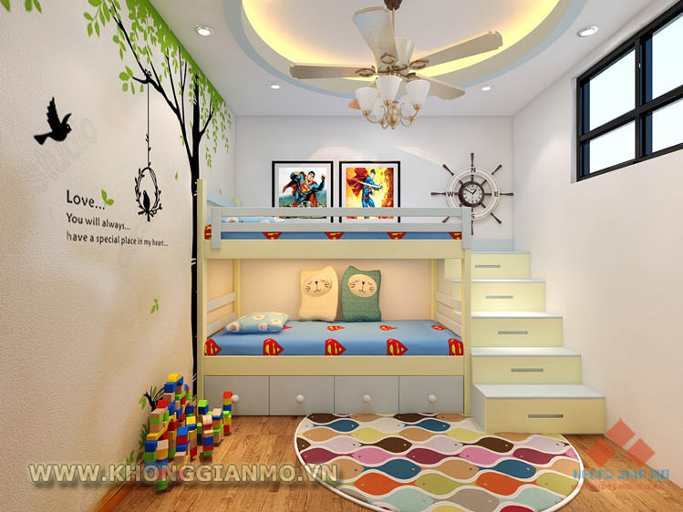  Thiết kế giường tầng đa năng dành cho bé